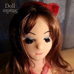 Textile Doll ›Cartoon‹ head - fabric/plush