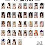 Doll House 168 - Wigs for 2019 series (as of 12/2018)