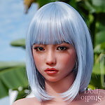 WM Dolls SS 168 head in tan skin color - silicone