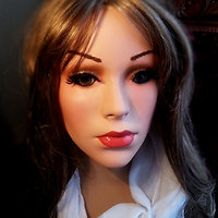 Textile Doll ›Alenka‹ head - fabric/plush