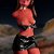 Climax Doll Torso 877 and ›Meru‹ head in 'red' skin color - TPE/silicone hybrid