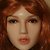Doll Sweet Kopf ›Sandy‹ mit rosiger Hautfarbe (LPink) und braunen Augen