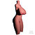 Climax Doll upper body torso 870 in 'black' skin color - TPE