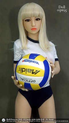 D4E-135 body style with ›Xi‹ head by Doll Forever / skin tone ›white‹