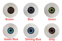 Irontech Doll - Eye colors (as of 12/2018)