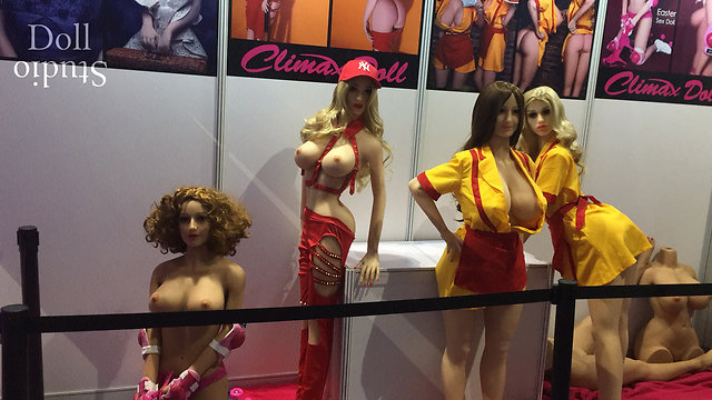 Climax Doll at China adult-care expo 2017